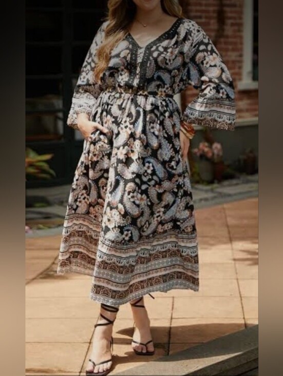 BloomChic Dresses & Skirts - Bloomchic Fall Maxi Dress 22-24
